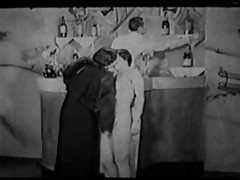 Vintage Porn 1920s FFM Threesome - Nudist Bar