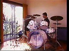 drummer girl .vintage