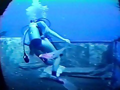 Wreck Scuba Diver In Bikini